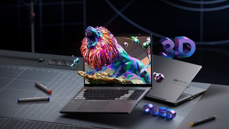 Asus предлагает 3D-режим без очков на ноутбуках с OLED-дисплеем