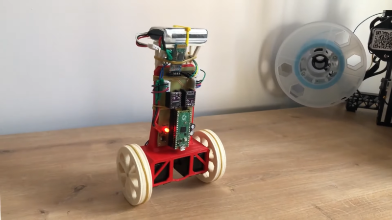 Самобалансирующийся робот, напечатанный на 3D-принтере, воплощает в жизнь теорию управления